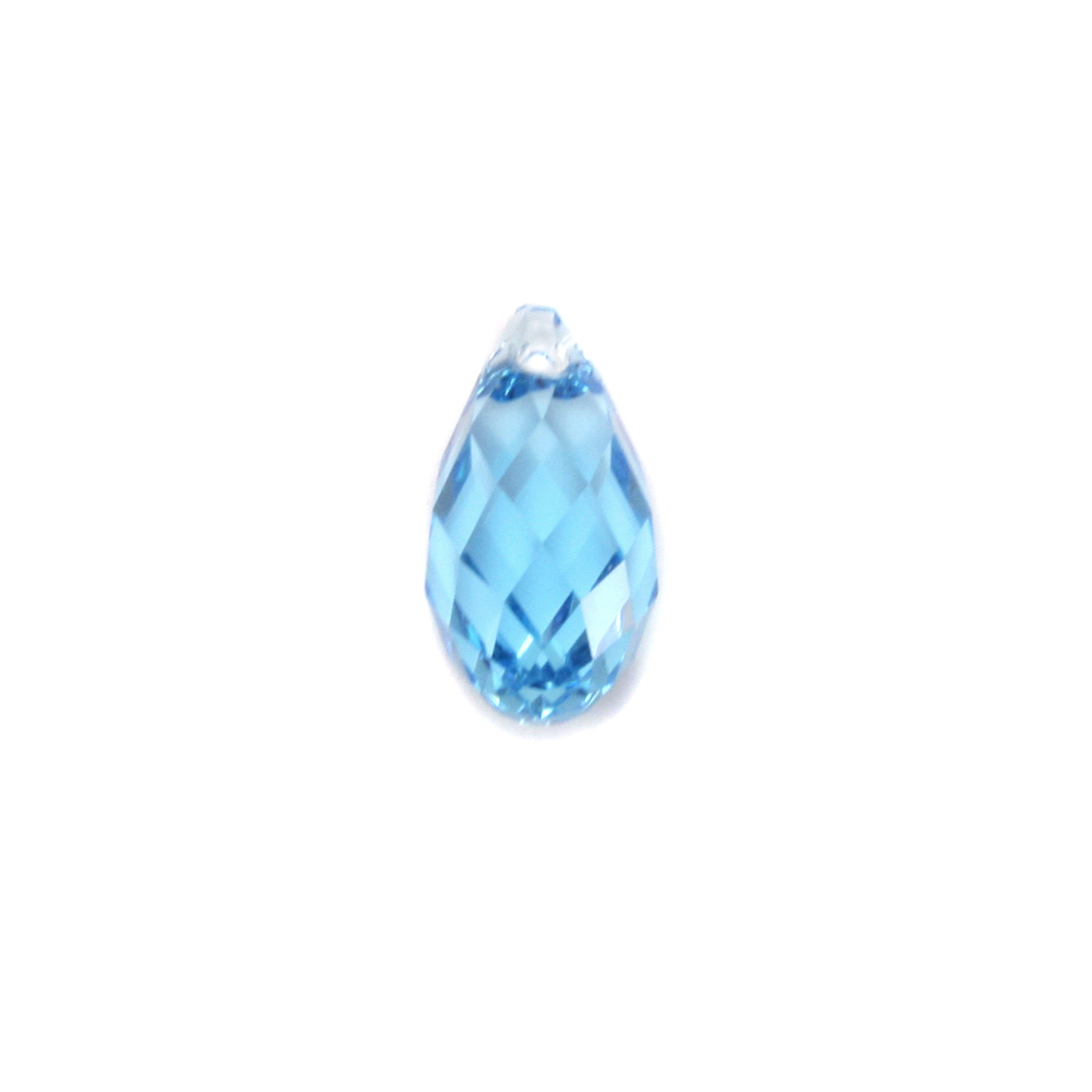 Charms & Solderable Accents Swarovski Crystal Briolette - Aquamarine (MARCH)